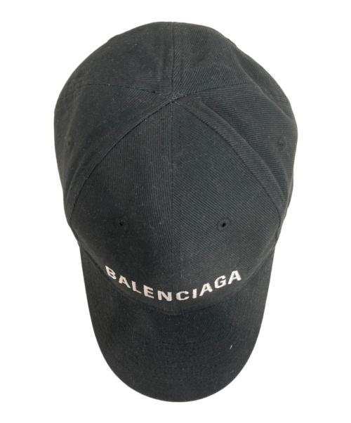 BALENCIAGA（バレンシアガ）BALENCIAGA (バレンシアガ) 刺繍ロゴキャップ ブラック サイズ:SIZE L (58ｃｍ)の古着・服飾アイテム