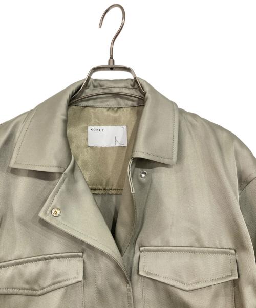 Noble（ノーブル）Noble (ノーブル) ラスターツイルフィールドシャツブルゾン グリーン サイズ:SIZE  38の古着・服飾アイテム