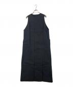 i'm hereアイムヒアー）の古着「フロントジップデザインノースリーブワンピース」｜ブラック