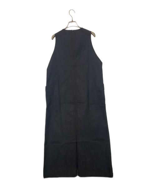 i'm here（アイムヒアー）i'm here (アイムヒアー) フロントジップデザインノースリーブワンピース ブラック サイズ:SIZE Mの古着・服飾アイテム