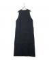 i'm here（アイムヒアー）の古着「フロントジップデザインノースリーブワンピース」｜ブラック