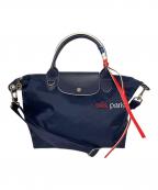 LONGCHAMPロンシャン）の古着「2WAYバッグ」｜ネイビー