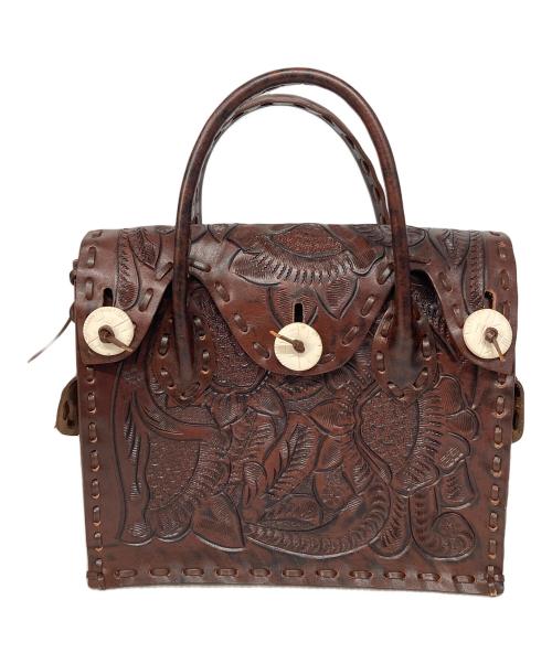 Carving Tribes（カービングトライブス）Carving Tribes (カービングトライブス) カービングバッグ ブラウンの古着・服飾アイテム