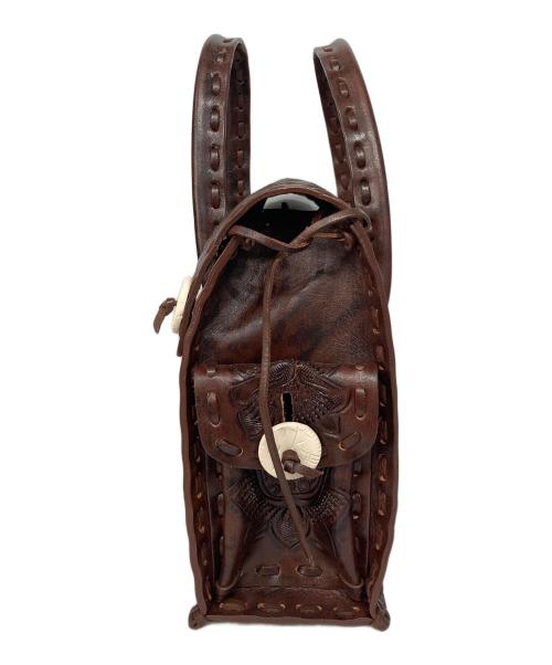 Carving Tribes（カービングトライブス）Carving Tribes (カービングトライブス) カービングバッグ ブラウンの古着・服飾アイテム