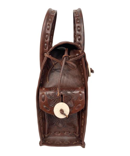 Carving Tribes（カービングトライブス）Carving Tribes (カービングトライブス) カービングバッグ ブラウンの古着・服飾アイテム