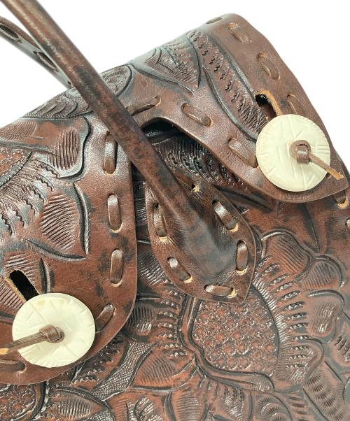 Carving Tribes（カービングトライブス）Carving Tribes (カービングトライブス) カービングバッグ ブラウンの古着・服飾アイテム