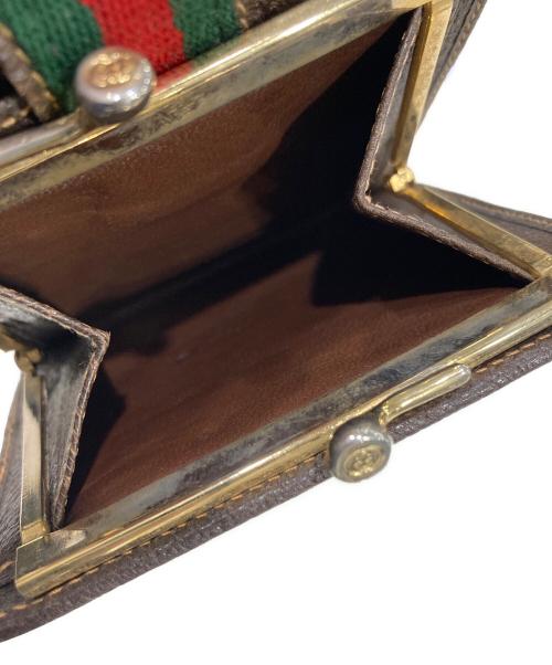 GUCCI（グッチ）GUCCI (グッチ) GGスプリーム2つ折り財布 ベージュの古着・服飾アイテム