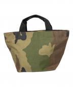Herve Chapelierエルベシャプリエ）の古着「1027Wカモフラージュトートバッグ」｜カーキ