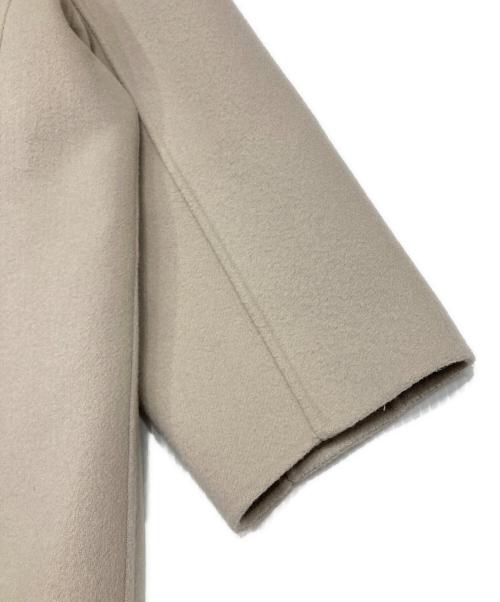 LE PHIL（ル フィル）LE PHIL (ル フィル) ソフトウールリバーコート ベージュ サイズ:Fの古着・服飾アイテム