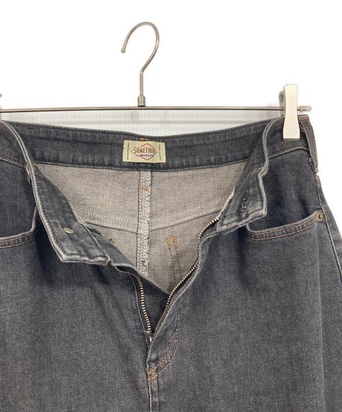 Something（サムシング）Something (サムシング) FREAK'S STORE (フリークストア) 別注 Asymmetry Tiered Skirt/アシンメトリー ティアードスカート グレー サイズ:Mの古着・服飾アイテム