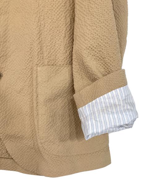 BAGNOLI（バニョーリ）BAGNOLI (バニョーリ) シアサッカーセットアップスーツ ベージュ サイズ:50の古着・服飾アイテム