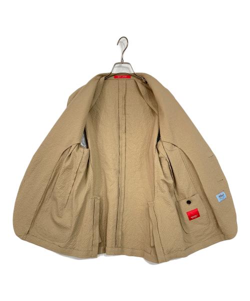 BAGNOLI（バニョーリ）BAGNOLI (バニョーリ) シアサッカーセットアップスーツ ベージュ サイズ:50の古着・服飾アイテム