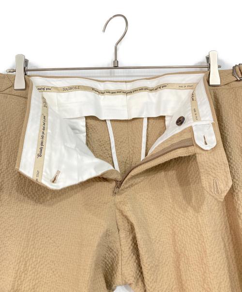 BAGNOLI（バニョーリ）BAGNOLI (バニョーリ) シアサッカーセットアップスーツ ベージュ サイズ:50の古着・服飾アイテム