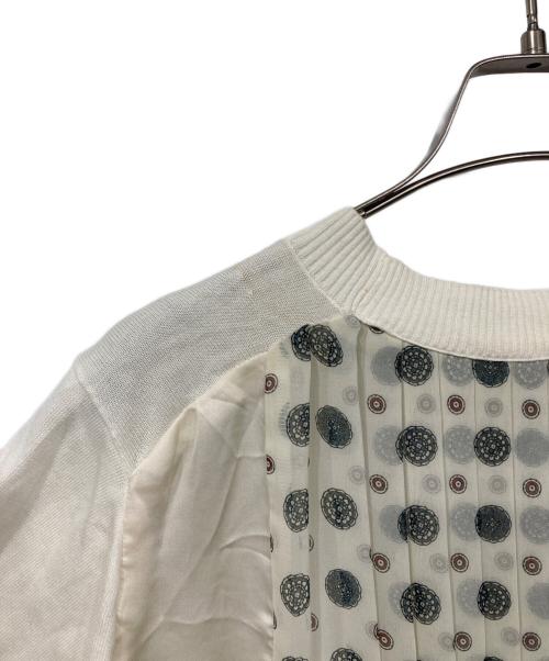 sacai（サカイ）sacai (サカイ) Komon Print Knit Pullover アイボリー サイズ:2の古着・服飾アイテム