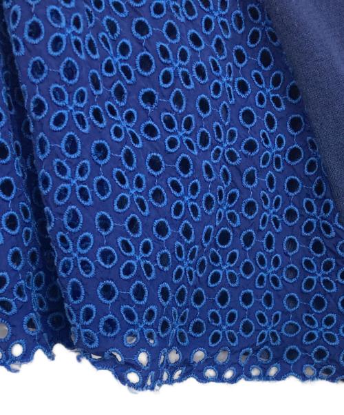sacai luck（サカイラック）sacai luck (サカイラック) レース切替カーディガン ネイビー サイズ:2の古着・服飾アイテム
