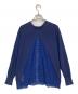 sacai luck (サカイラック) レース切替カーディガン ネイビー サイズ:2：4500円