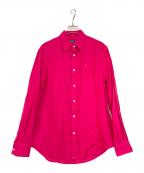POLO RALPH LAURENポロ・ラルフローレン）の古着「リネンシャツ」｜ピンク