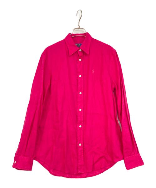 POLO RALPH LAUREN（ポロ・ラルフローレン）POLO RALPH LAUREN (ポロ・ラルフローレン) リネンシャツ ピンク サイズ:SPの古着・服飾アイテム