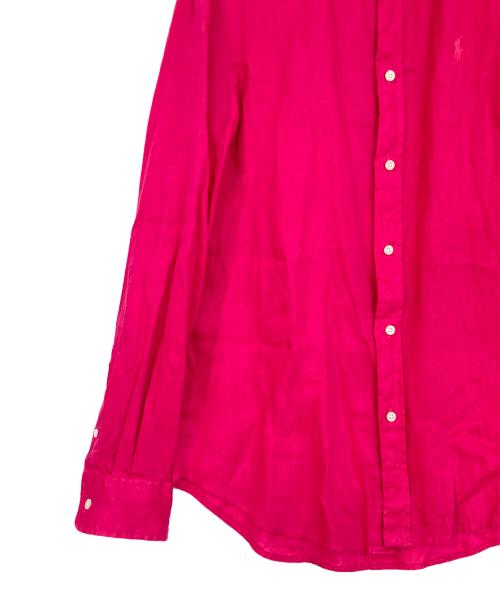 POLO RALPH LAUREN（ポロ・ラルフローレン）POLO RALPH LAUREN (ポロ・ラルフローレン) リネンシャツ ピンク サイズ:SPの古着・服飾アイテム