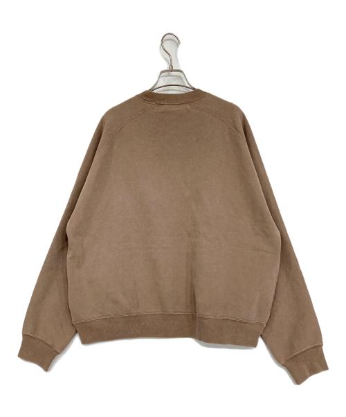 REMI RELIEF（レミレリーフ）REMI RELIEF (レミレリーフ) Rouge vif (ルージュヴィフ) クルーネックスウェット ブラウン サイズ:Fの古着・服飾アイテム