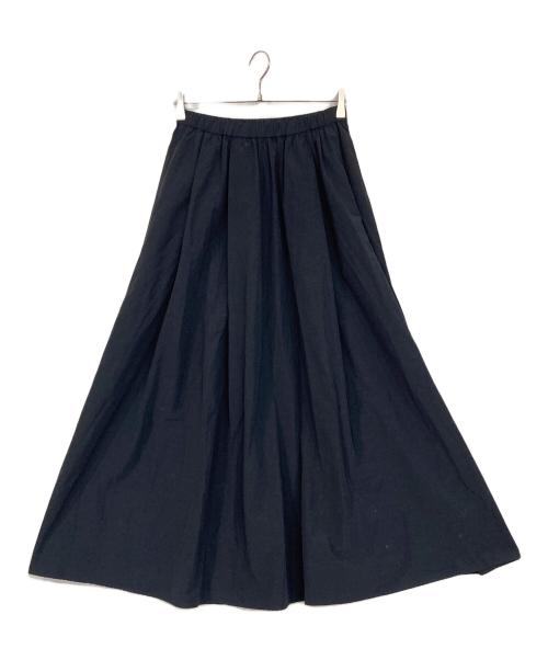 Spick and Span（スピック＆スパン）Spick and Span (スピックアンドスパン) タッサークロスタックギャザースカート ブラック サイズ:36の古着・服飾アイテム