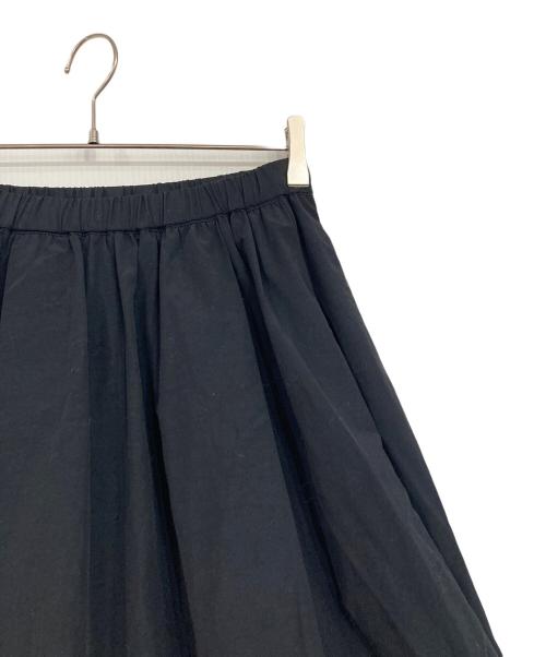 Spick and Span（スピック＆スパン）Spick and Span (スピックアンドスパン) タッサークロスタックギャザースカート ブラック サイズ:36の古着・服飾アイテム