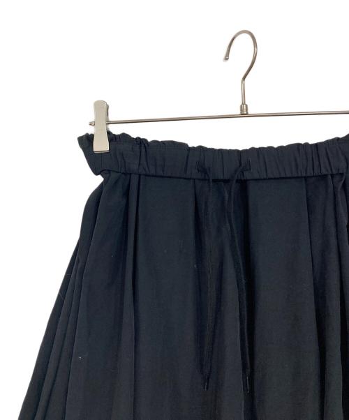 Spick and Span（スピック＆スパン）Spick and Span (スピックアンドスパン) タッサークロスタックギャザースカート ブラック サイズ:36の古着・服飾アイテム