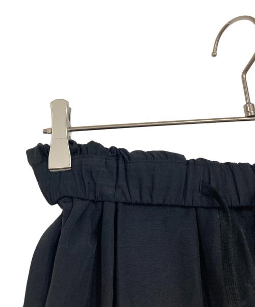 Spick and Span（スピック＆スパン）Spick and Span (スピックアンドスパン) タッサークロスタックギャザースカート ブラック サイズ:36の古着・服飾アイテム