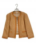 FOXEYフォクシー）の古着「ツイードジャケット」｜オレンジ