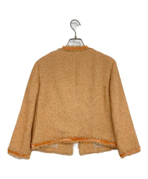 FOXEY（フォクシー）FOXEY (フォクシー) ツイードジャケット オレンジ サイズ:40の古着・服飾アイテム