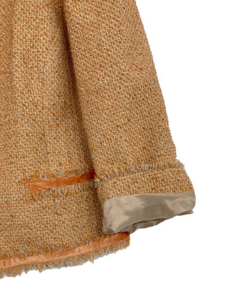 FOXEY（フォクシー）FOXEY (フォクシー) ツイードジャケット オレンジ サイズ:40の古着・服飾アイテム