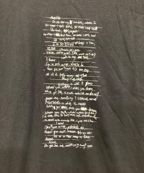 MONCLER（モンクレール）MONCLER (モンクレール) Willow SMITH (ウィロー スミス) プリントTシャツ ブラック サイズ:Mの古着・服飾アイテム