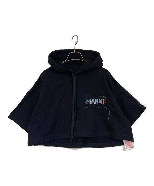 MARNI（マルニ）MARNI (マルニ) 半袖パーカー ブラック サイズ:40の古着・服飾アイテム