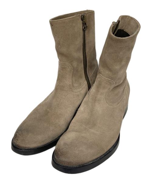 BUTTERO（ブッテロ）BUTTERO (ブッテロ) サイドジップスウェードブーツ ブラウン サイズ:39の古着・服飾アイテム