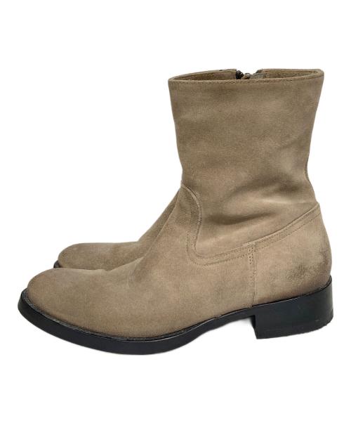 BUTTERO（ブッテロ）BUTTERO (ブッテロ) サイドジップスウェードブーツ ブラウン サイズ:39の古着・服飾アイテム