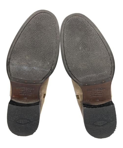 BUTTERO（ブッテロ）BUTTERO (ブッテロ) サイドジップスウェードブーツ ブラウン サイズ:39の古着・服飾アイテム