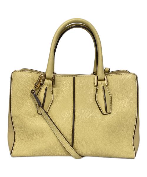 TOD'S（トッズ）TOD'S (トッズ) Dキューブ2WAYショルダーバッグ イエローの古着・服飾アイテム