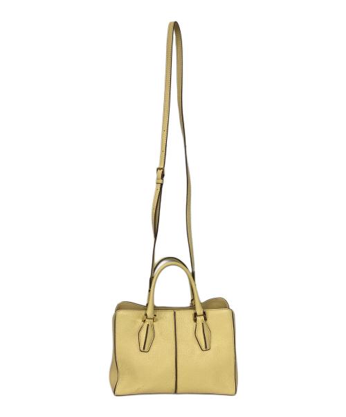 TOD'S（トッズ）TOD'S (トッズ) Dキューブ2WAYショルダーバッグ イエローの古着・服飾アイテム