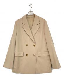 Spick and Span（スピック＆スパン）の古着「ドライツイルダブルブレストジャケット」｜ベージュ