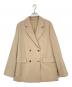 Spick and Span（スピックアンドスパン）の古着「ドライツイルダブルブレストジャケット」｜ベージュ