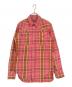 KAPITAL（キャピタル）の古着「チェックウエスタンシャツ」｜ピンク