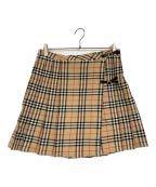 Burberry'sバーバリーズ）の古着「ノヴァチェックラップスカート」｜ブラウン
