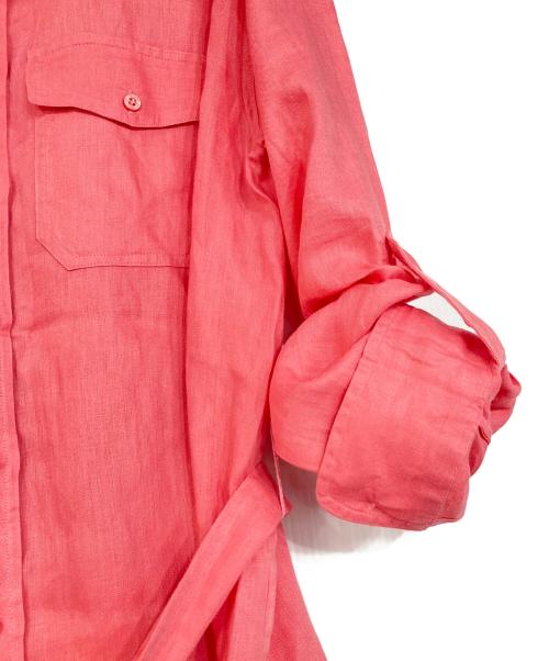 LAUREN RALPH LAUREN（ローレンラルフローレン）LAUREN RALPH LAUREN (ローレンラルフローレン) リネンシャツ ピンク サイズ:XSの古着・服飾アイテム