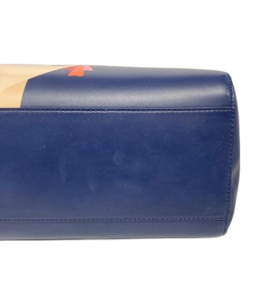 Kate Spade（ケイトスペード）Kate Spade (ケイトスペード) ラクダモチーフ トートバッグ ネイビーの古着・服飾アイテム