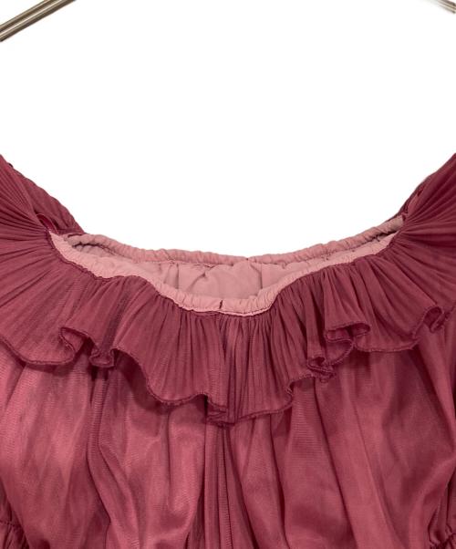 Snidel（スナイデル）Snidel (スナイデル) Sustainableギャザーオフショルブラウス レッド サイズ:ONE SIZEの古着・服飾アイテム