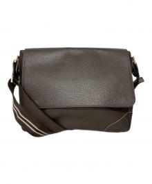 dunhill（ダンヒル）の古着「レザーメッセンジャーバッグ」｜ブラウン