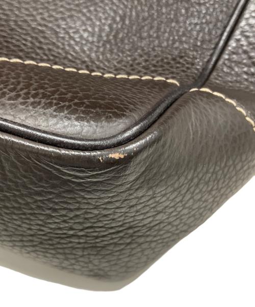 dunhill（ダンヒル）dunhill (ダンヒル) レザーメッセンジャーバッグ ブラウンの古着・服飾アイテム