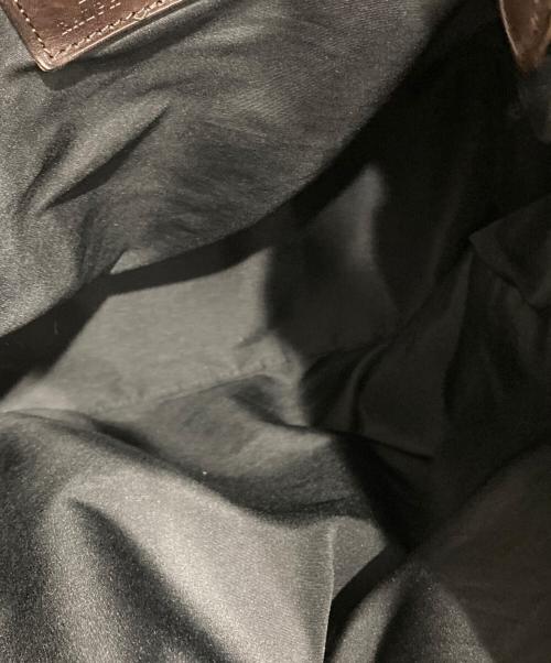 POLO RALPH LAUREN（ポロ・ラルフローレン）POLO RALPH LAUREN (ポロ・ラルフローレン) ナイロン×レザー2WAYバッグ ブラックの古着・服飾アイテム