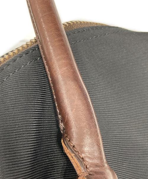 POLO RALPH LAUREN（ポロ・ラルフローレン）POLO RALPH LAUREN (ポロ・ラルフローレン) ナイロン×レザー2WAYバッグ ブラックの古着・服飾アイテム