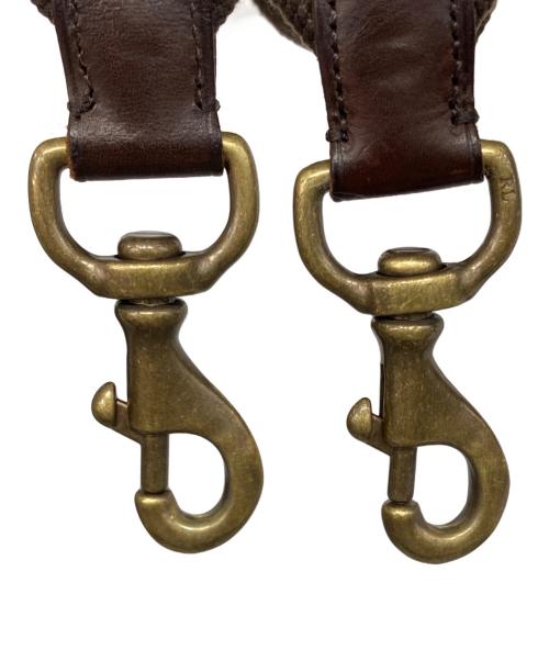 POLO RALPH LAUREN（ポロ・ラルフローレン）POLO RALPH LAUREN (ポロ・ラルフローレン) ナイロン×レザー2WAYバッグ ブラックの古着・服飾アイテム